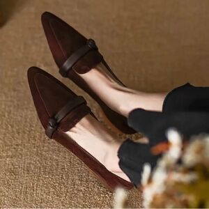#123 FASHION Boutique Brown Suede Loafers
